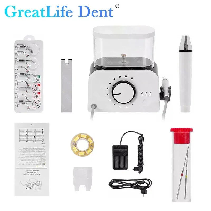 Greatlife dent scaler ultrassônico para dentista multi-função dentes branqueamento limpeza scaler com handpiece fonte de água automática