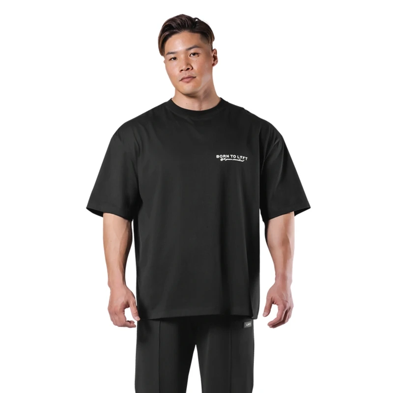 THE IDENTITY BIG T-SHIRT Men T-Shirts Summer New Sports Leisure Cotton Oversized T-Shirt Fashion Gym Running Training Sportswear