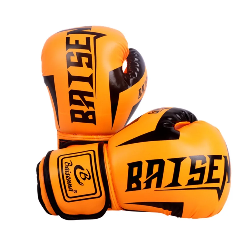 

1 Paie of 8 oz 10 oz Boxing Gloves PU Leather Wear-resistant Training Gloves Humanized Design Long Service Life Punching Gloves