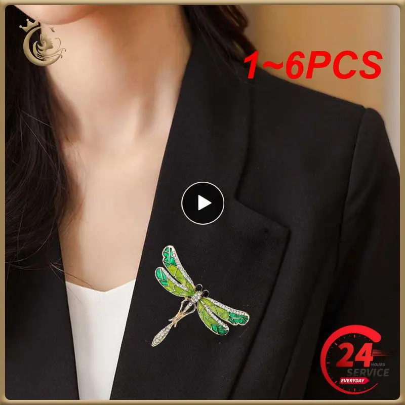 1~6PCS XIANG Colorful Rhinestone Hummingbird Brooches for Women Animal Pin Korea Fashion Accessories Winter Coat Party Jewelry