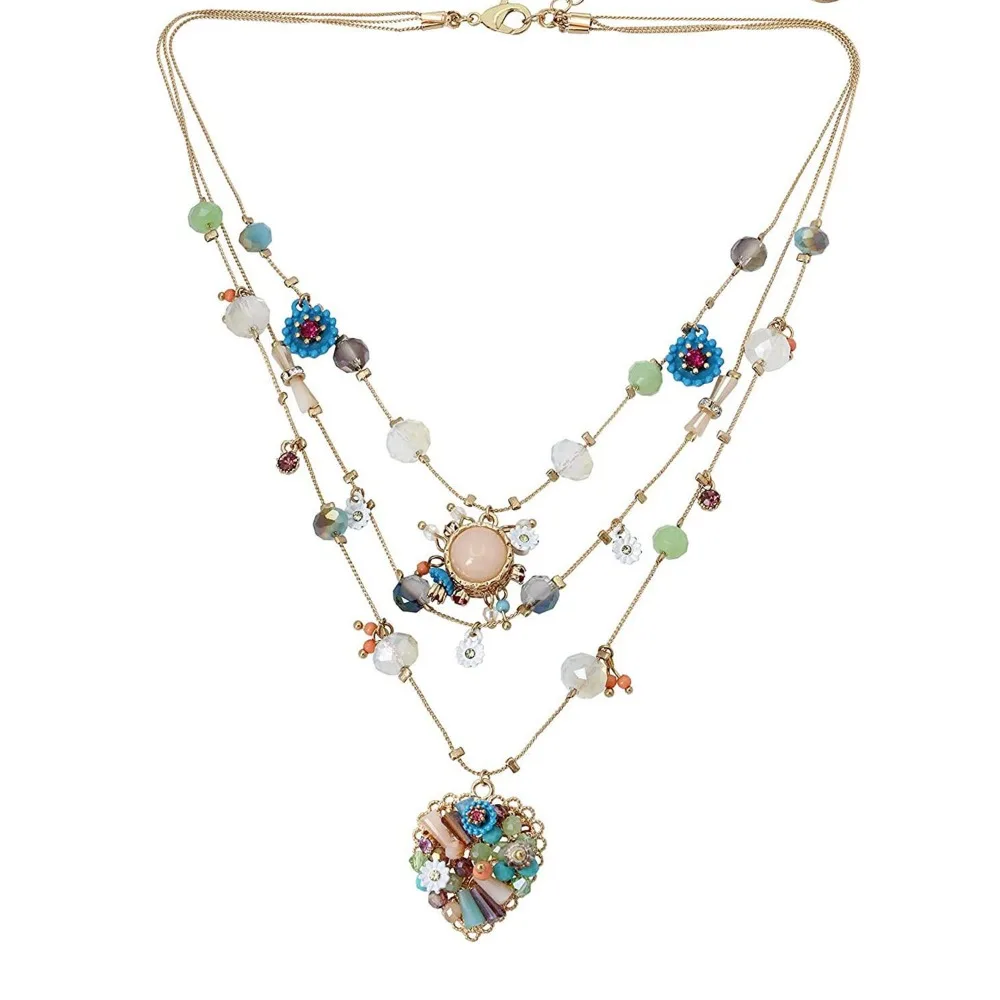 

New Bohemian Beaded Layered Handmade Jewelry Accessories Strand Multilayer Collar