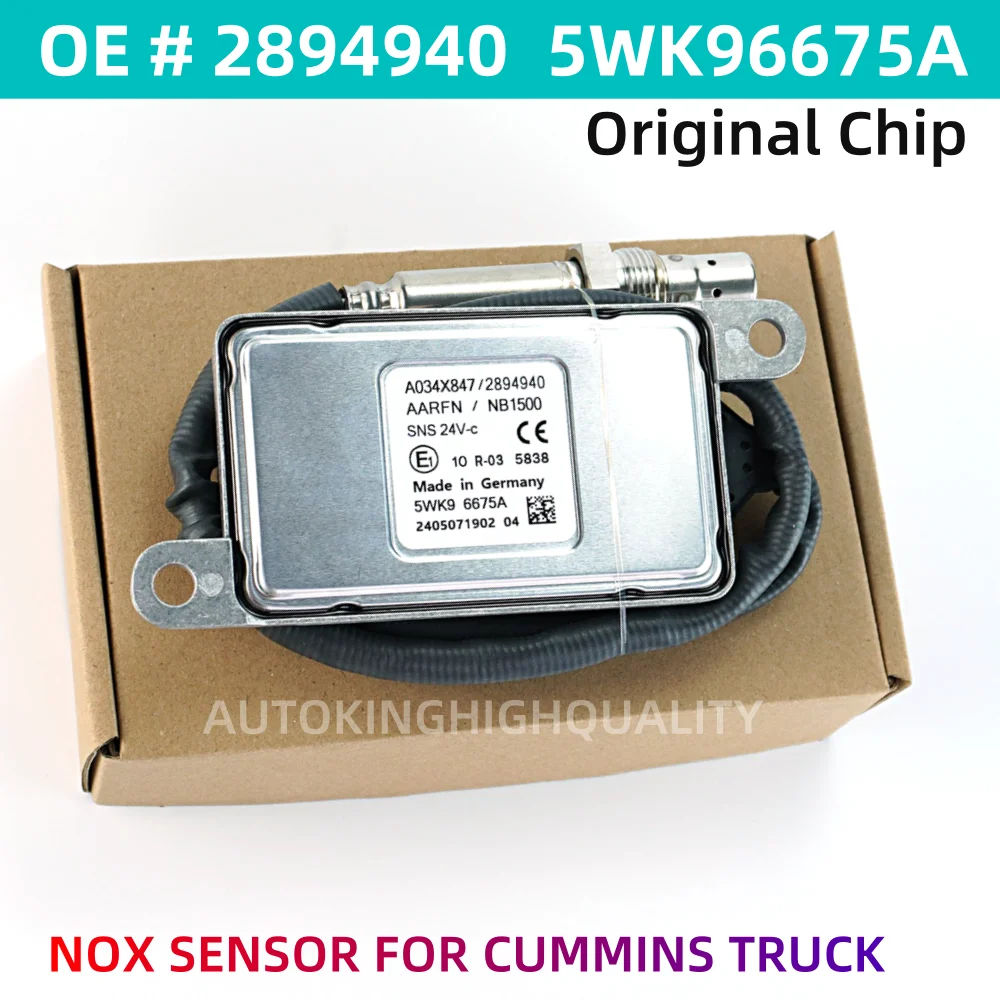 

Высококачественные чипы для датчика кислорода NGK Probe 5WK96675A 2894940 NOX для грузовиков Cummins Volvo DAF XF Euro 5 A034X847