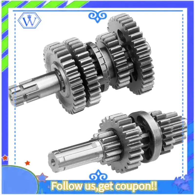 

M46K-Main Counter Shaft With Reverse (3 Forward Plus 1 Reverse Gear) For 110-125CC ATV Dirt Bike ATV Horizontal Engine Parts