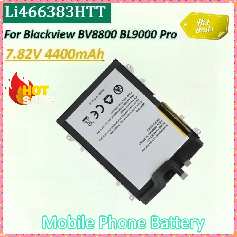 

Li466383HTT 7.82V 4400mAh High-Capacity Replacement Mobile Phone Battery for Blackview BV8800 BL9000 Pro 2ICP5/63183 Batteries