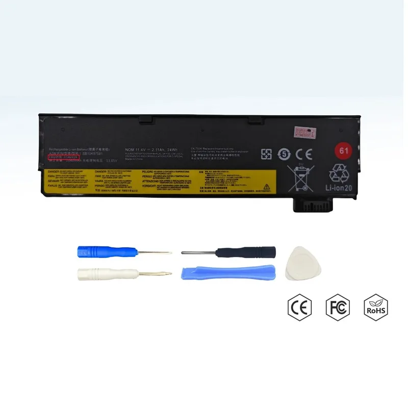 

Аккумулятор для ноутбука Lenovo ThinkPad T470 T480 T570 T580 P51S P52S SB10K97581 SB10K97580 SB10K97597 01AV452 01AV423 (01AV424 61)