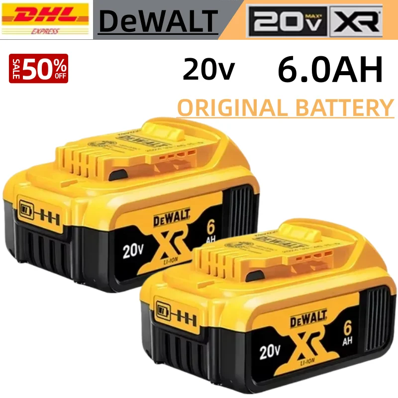 بطارية DEWALT الأصلية، 20 فولت، 6AH، بطارية ليثيوم أيون قابلة للشحن، DEWALT، DCB115، DCB118، شحن سريع، بطارية أداة DEWALT #1