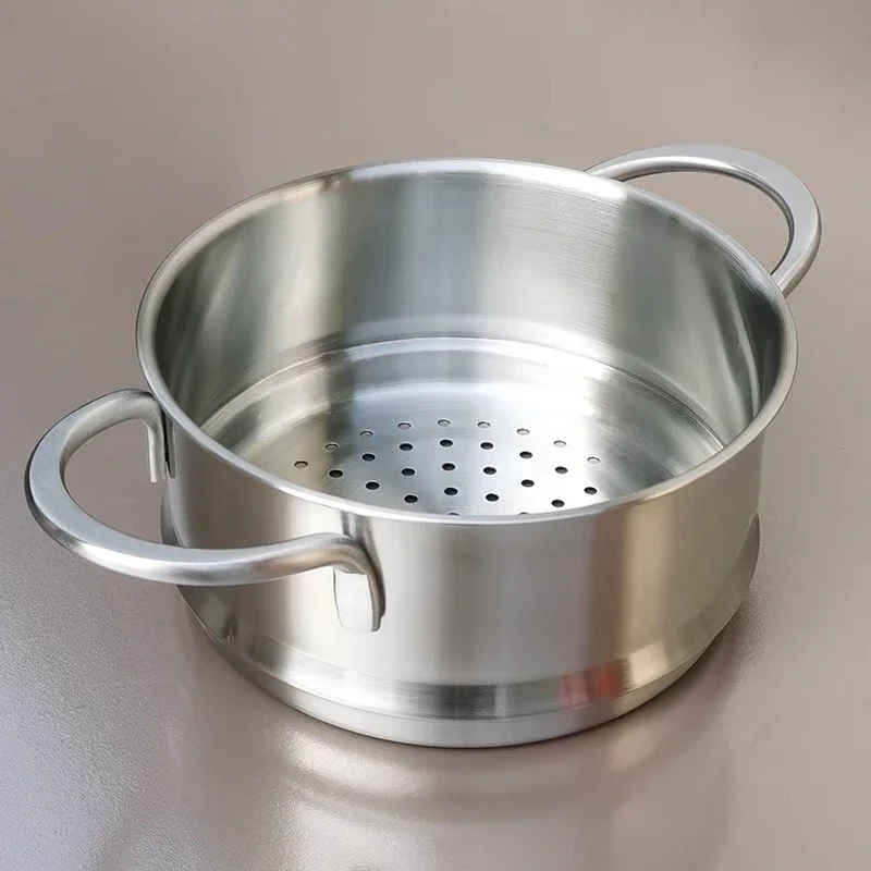

18/10 stainless steel steamers steamer drawer steamers rack 304 thickened household kitchen steamer can be stacked