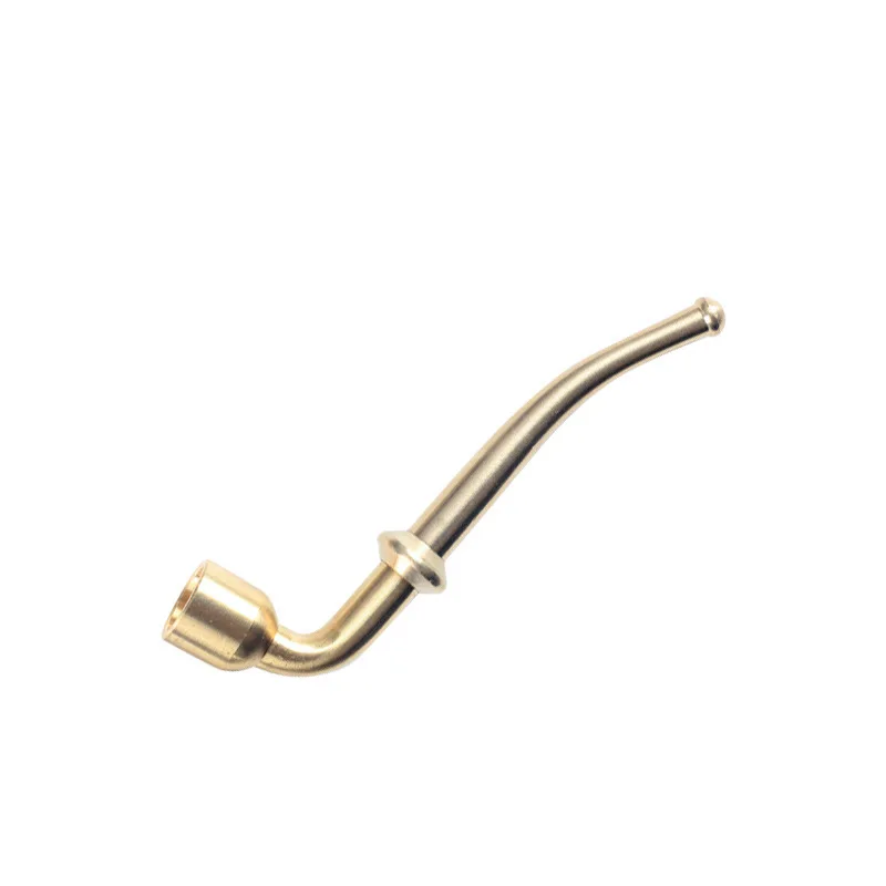 أنبوب تبغ نحاسي مع فلتر معدني أنبوب تدخين كلاسيكي هدية للرجال