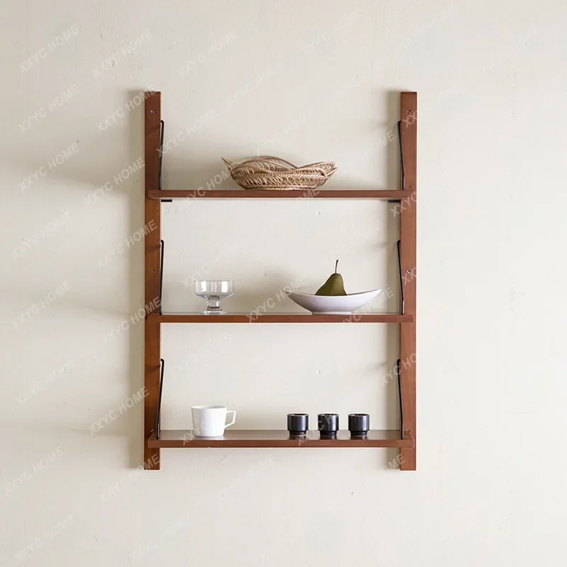 

Shelf partition retro bookcase living room bedroom decoration decorative shelf multi-layer display flower book shelf agai