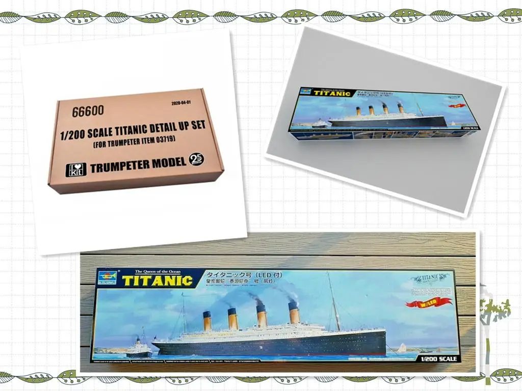 

TRUMPETER Model kit 1/200 TITANIC The Queen Of the Ocean liner 03719 & TR66600 PE SET UP