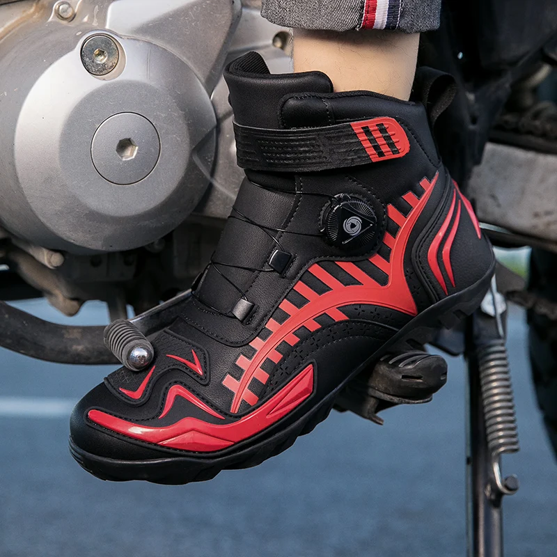 

Motorcycle Boots Men Motor Motorbike Riding Shoes Anti-fall Motorcycle Shoes Motocross Off-Road Racing Boots Motorcycle Boots