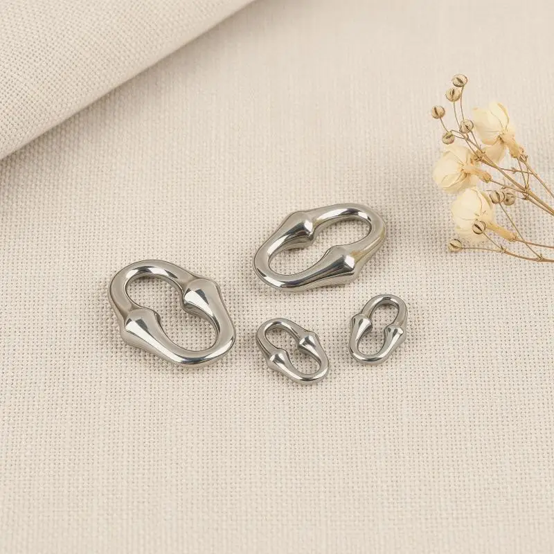 2Pcs Stainless Steel Popular Bone Joint Shaped Pendant For DIY Necklace Bracelet Jewelry Accessories