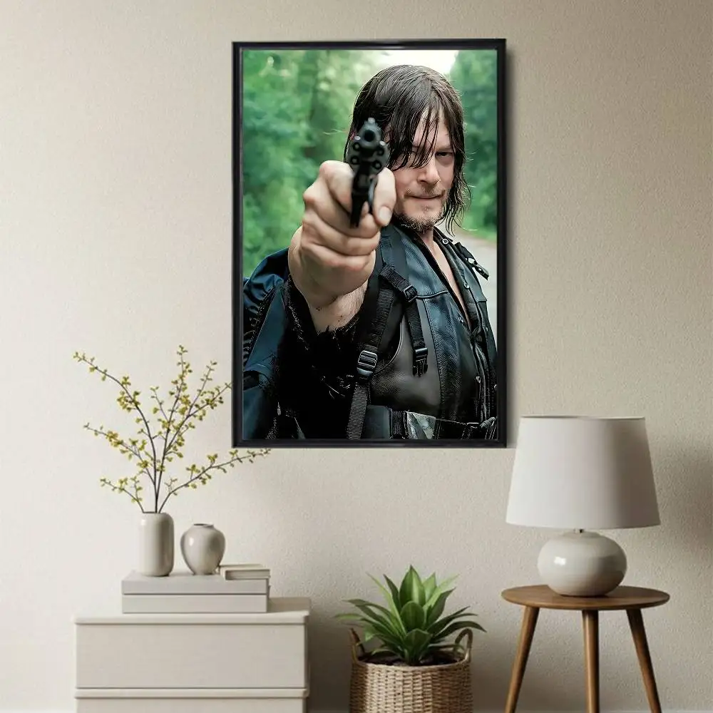 Norman Reedus Daryl Dixon Walking Dead Poster Paper Print Home Living Room Bedroom Entrance Bar Cafe Art Painting Decoration