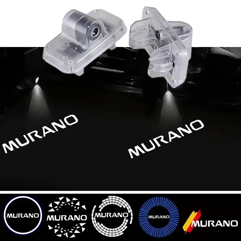 

2pcs LED Car Door Welcome Lights for Nissan Murano 2011 2012 2013 Auto Projector Lamp Refit Decoration