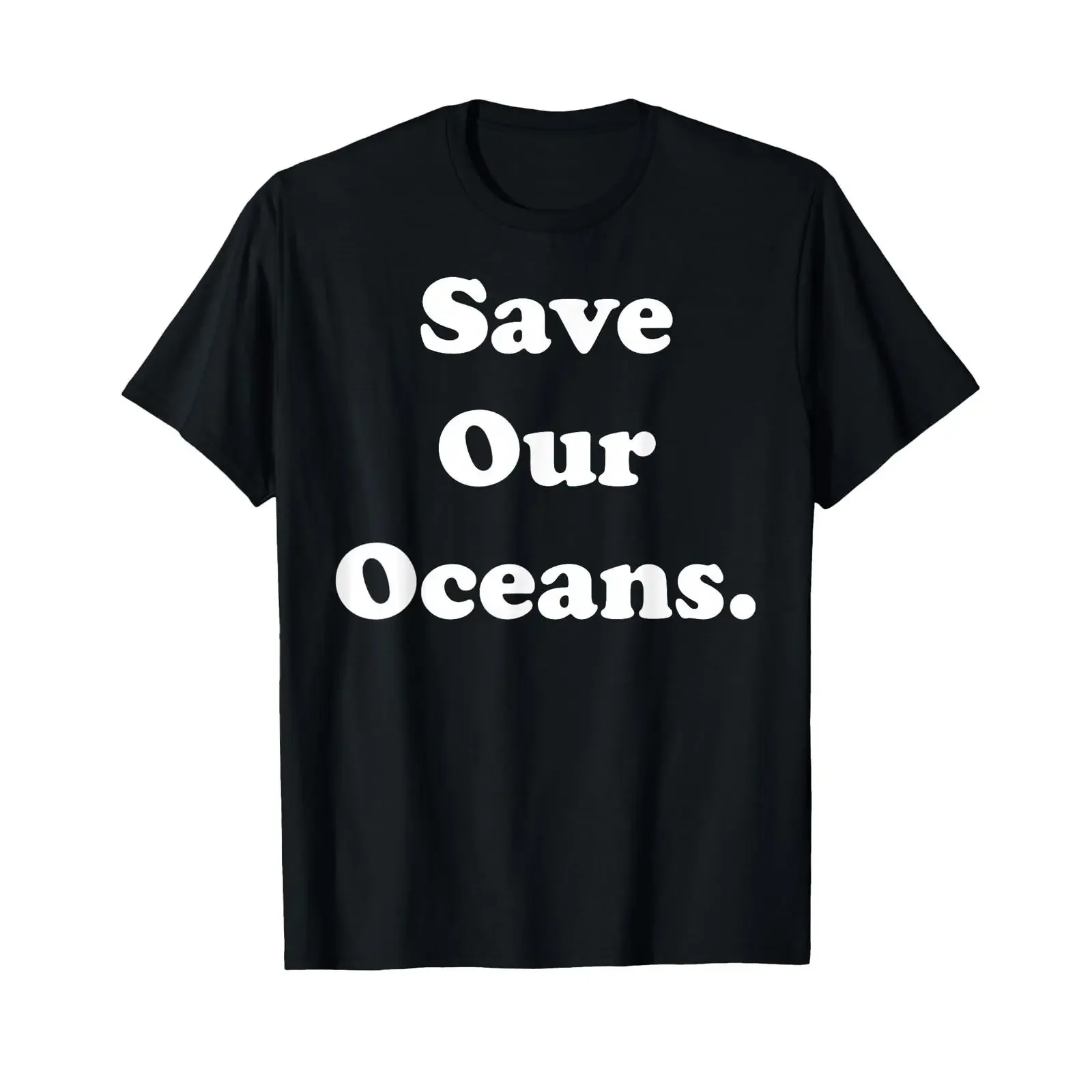 Save Our Oceans Environmental Message T Shirt vintage Washed Soft Breathable Casual Versatile fashion Top For Everyday Wear