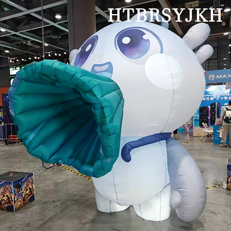 

Inflatable horn dolls with blowers, outdoor shopping mall, square, and street event promotional and decorative props
