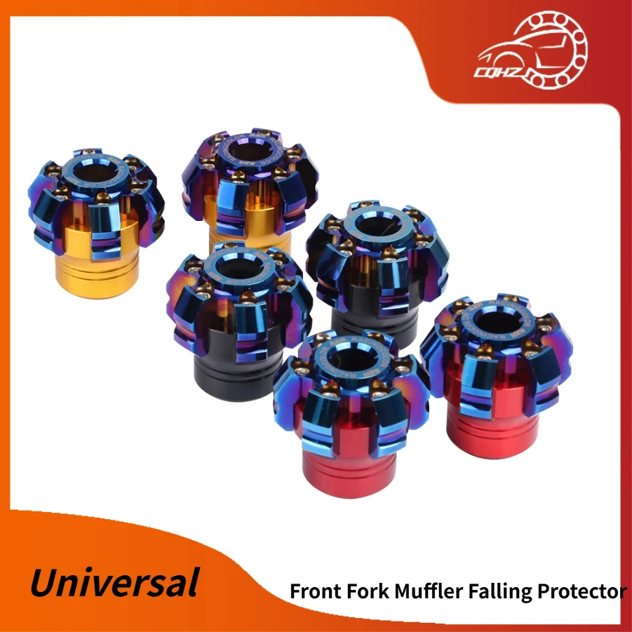 

CQHZJ Универсальная передняя вилка, глушитель, защита от падения, слайдер выхлопной трубы, защита для HONDA YAMAHA KTM, аксессуары для мотоциклов