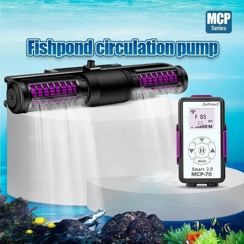 Jebao MCP‑70/90/120/150/180 Generador de Olas de Flujo Cruzado Inteligente con Control por WiFi y Pantalla LCD, Bomba de Olas Silenciosa para Acuarios de Arrecife de Coral