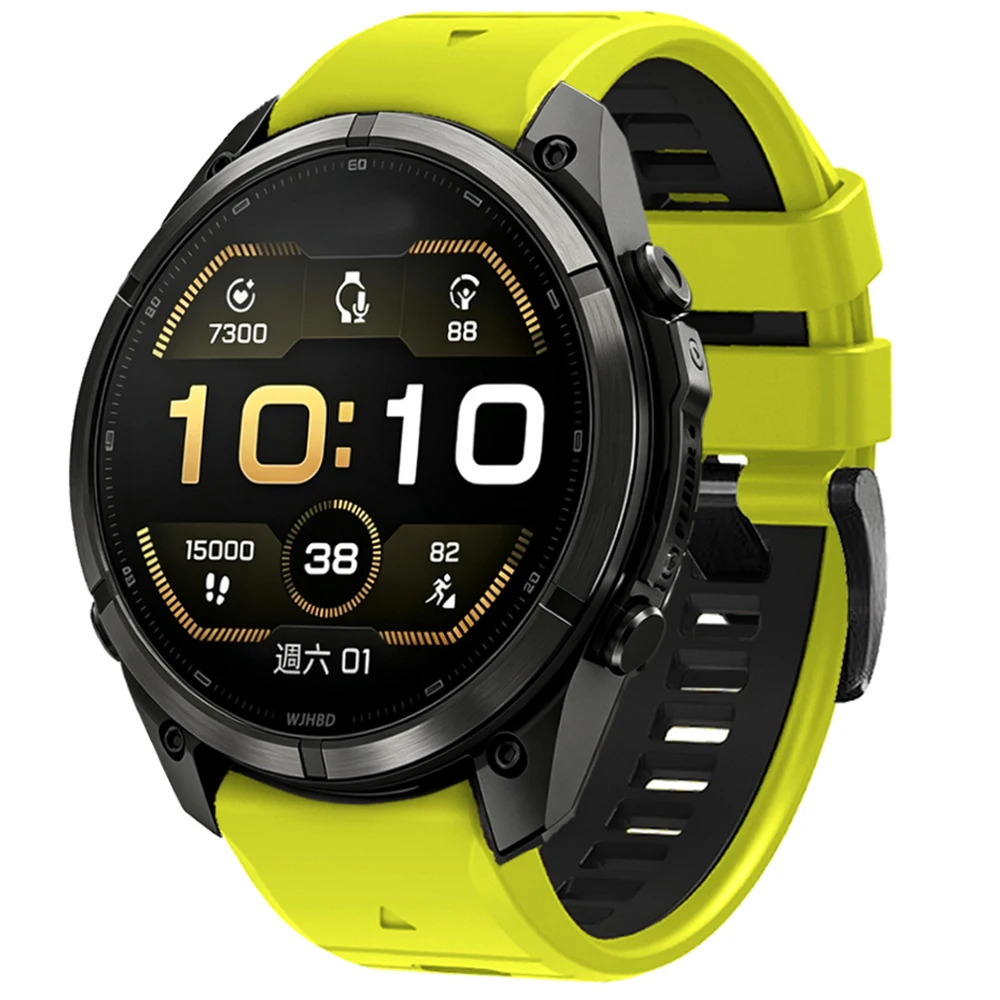 22mm 26mm Sports Silicone Strap For Garmin Fenix 9 9Pro Solar/AMOLED 47 51mm Forerunner 970/Fenix 7X/7 8 PRO QuickFit Watchband
