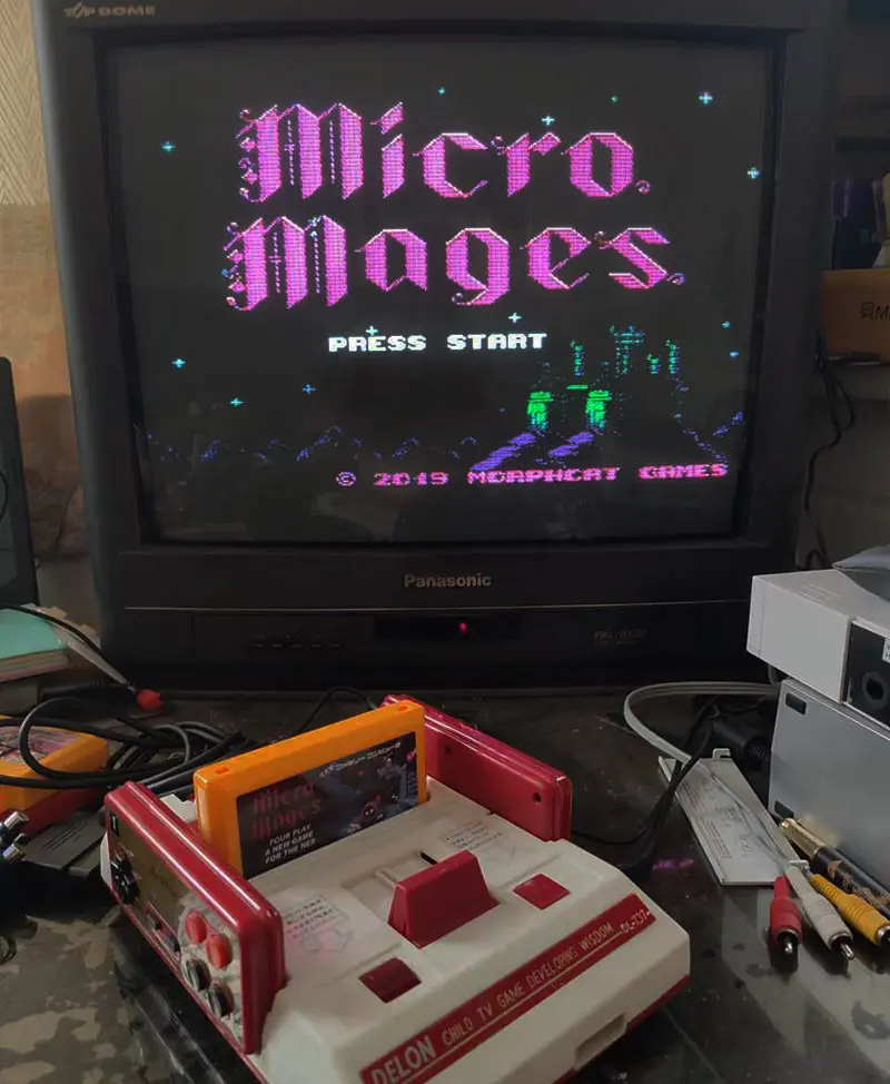 FC Micro Mages Cartridge for 60 PINS Game Console