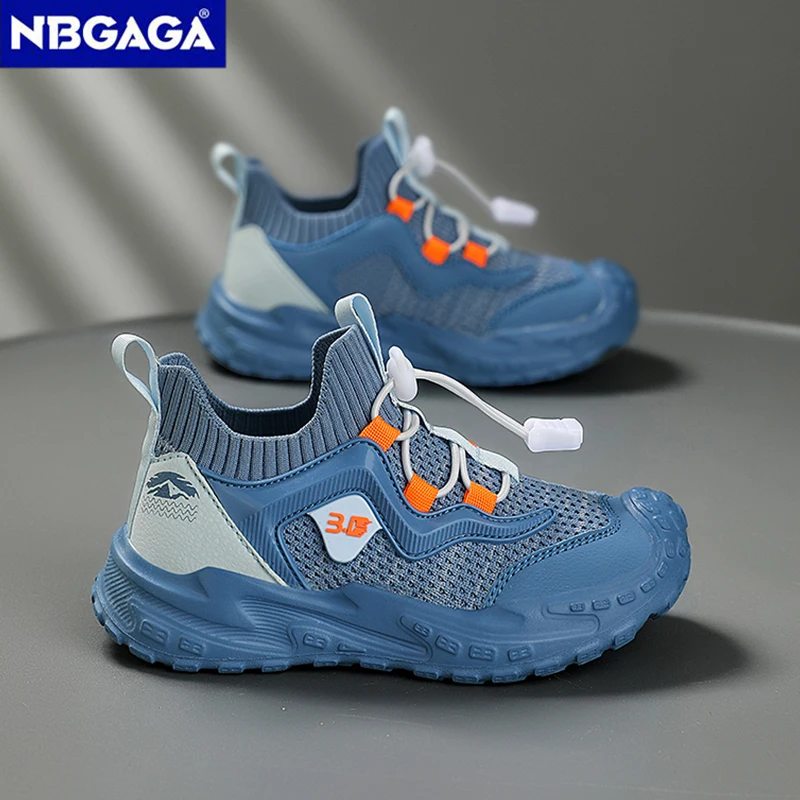 Sapatos casuais infantis antiderrapantes tênis de corrida ao ar livre 5-16 anos meninos e meninas esporte crianças calçados de caminhada respiráveis