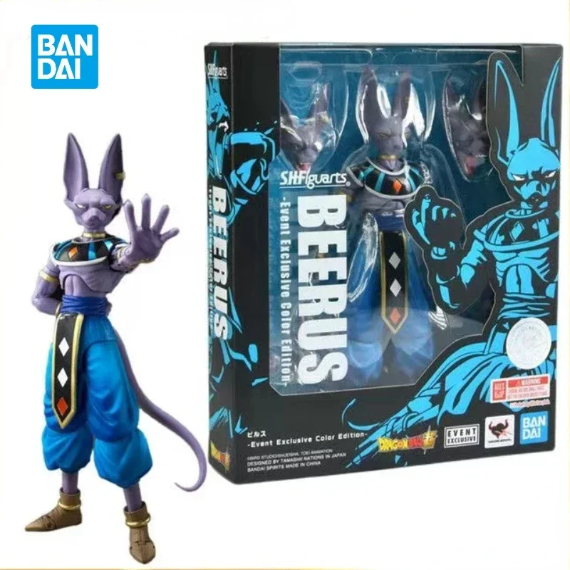 In Stock Original BANDAI Dragon Ball SHF Super BEERUS Limited  Anime Action Figure PVC Collectible Models Toys Kid Holiday Gifts