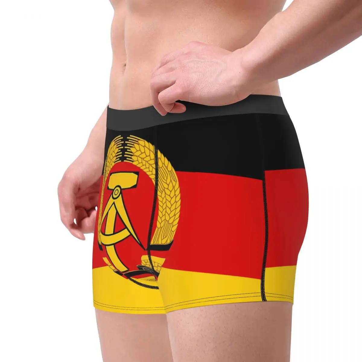 DDR National Flag Underpants Cotton Panties Man Underwear Sexy Shorts Boxer Briefs