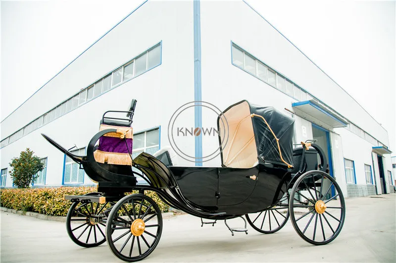 OEM Electric Boat Type Horse Drawn Carriage Customized Fairy Tale Princess Sightseeing Cart Wagon with CE Certification