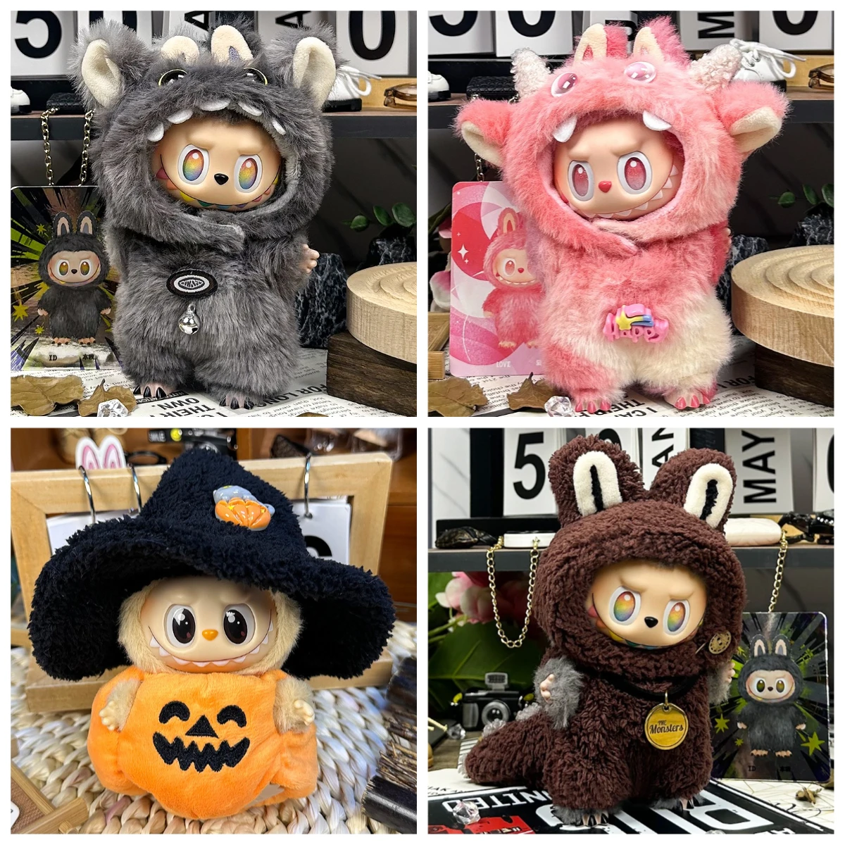 

Labubu Sitting Party 1st 2nd 3rd Generation Outfit Set for 15cm/17cm Dolls Complete Clothing Collection Only (No Doll Included)