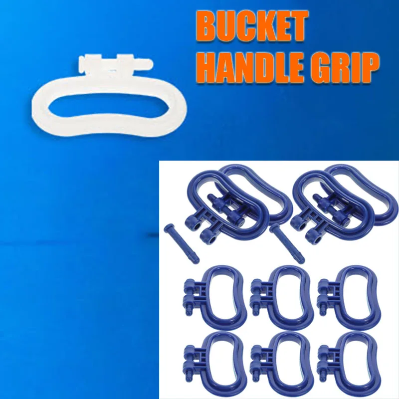 

10 pcs Plastic Bucket Handle Compact Pail Grips Ergonomic Non Slip Handle Grip for Home Factory Warehouse Easy