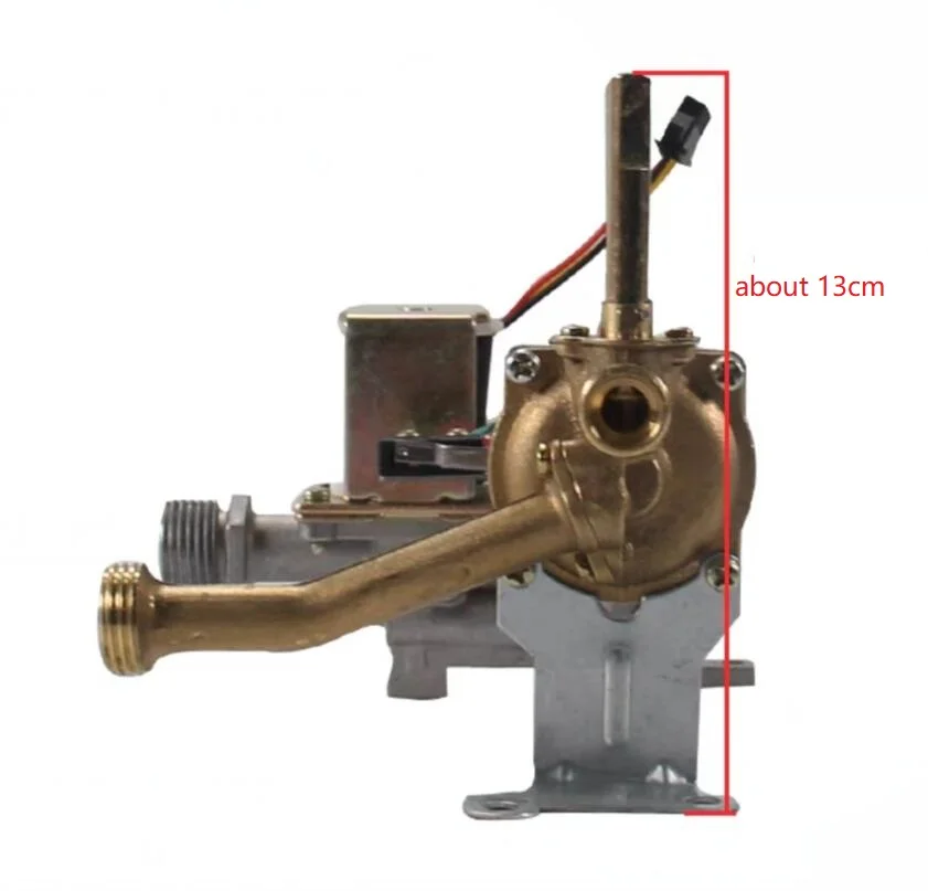 130 مللي متر ارتفاع 6-7L أجزاء سخان مياه يعمل بالغاز صمام تجميع المياه والغاز عمود قصير