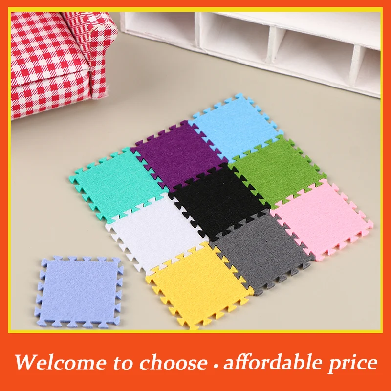 

。6Pcs new 1:12 Dollhouse Miniature Rug Carpet Multicolor Mat Carpet House Living Room Furniture Living Scene Decor Toy
