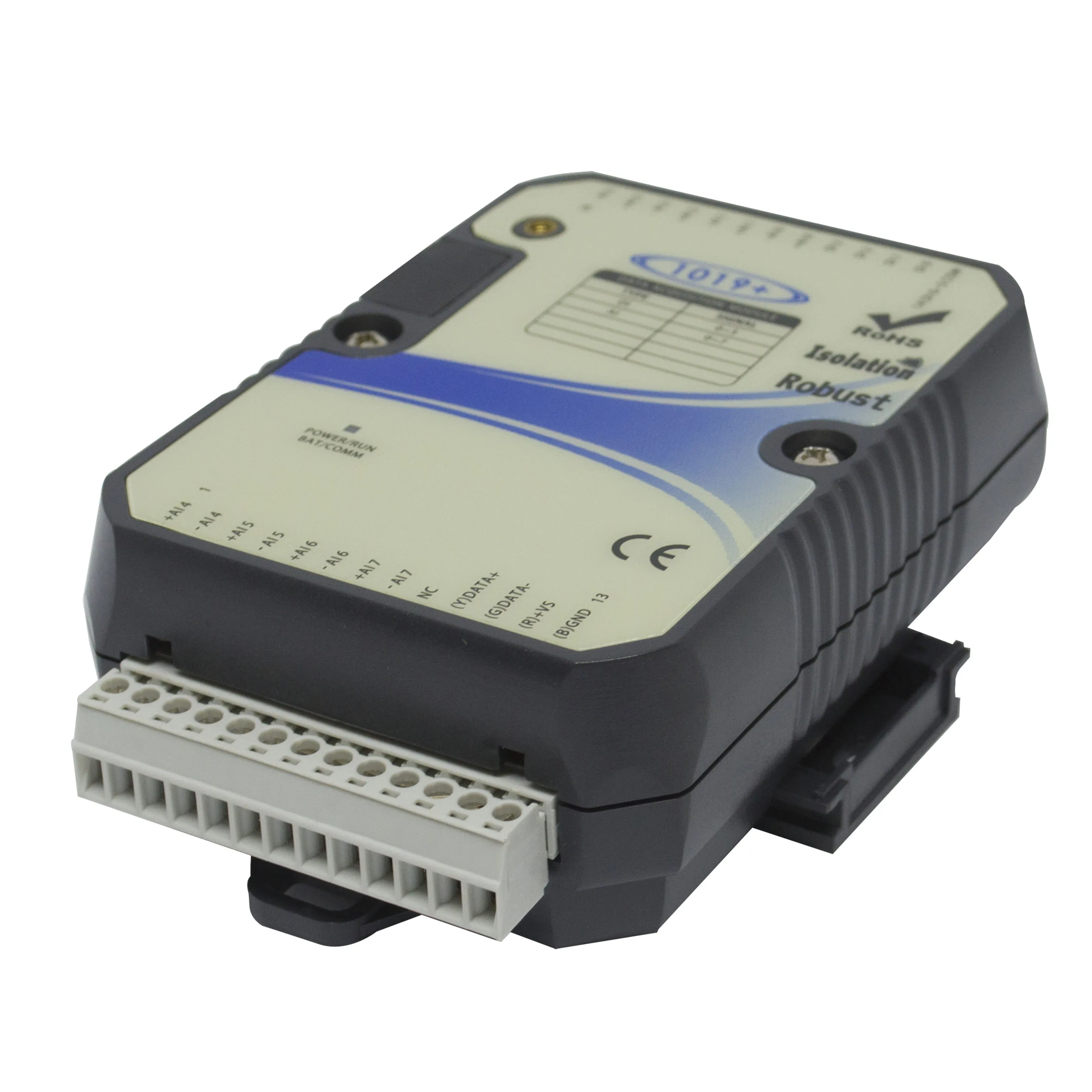 4DI 8AI Analog I/O Module With Modbus RTU RS-485 Port Comm Isolation (A-1019+)