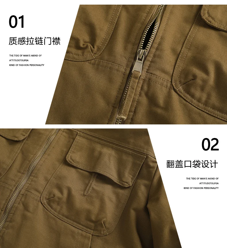 Men's Winter Jackets Plush Men's Cargo Jacket Fleece Parkas Lamb Fur Lining Men's Cold Jacket Thickening Motorcycle Jacket 3356