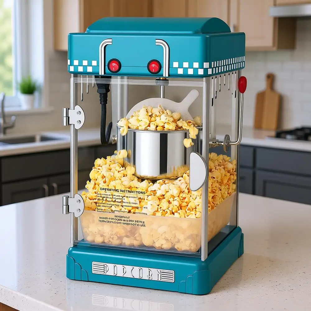 

2.5oz Tabletop Movie Theater Corn Popper with Stainless Steel Kettle