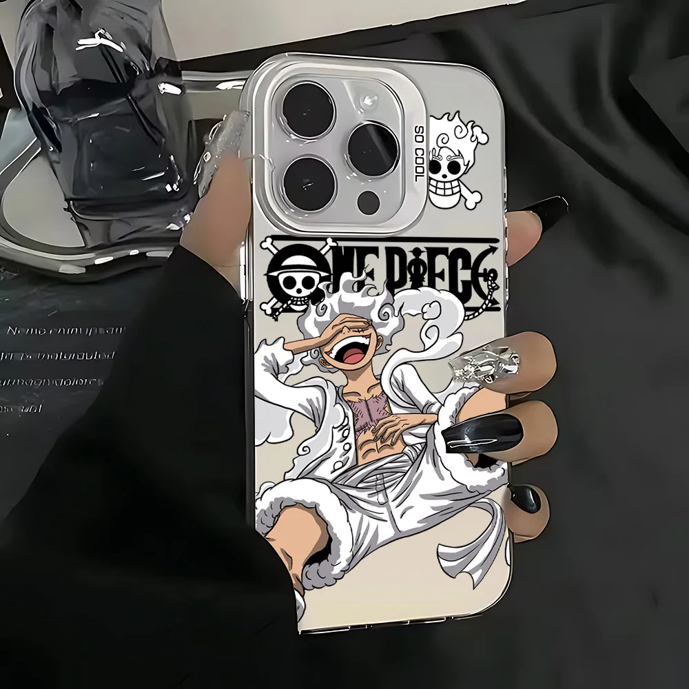 Anime One Piece Nika Luffy Handyhülle für iPhone 17 17e 16e 16 15 14 13 12 11 Pro Max Air Plus – Sturzsichere, matte Rückseite