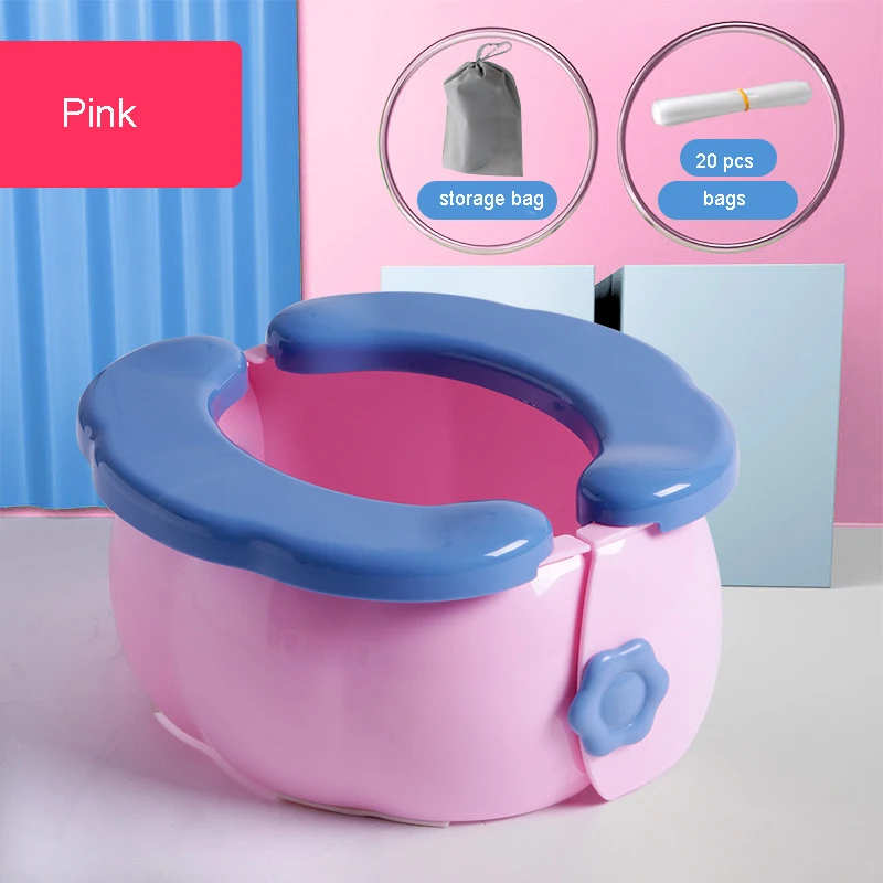 Folding Travel Baby Toilet Pot Portable Potty Child Potty Training Seat Squatty Potty Urinal For Children Baby Pot Child Toilet