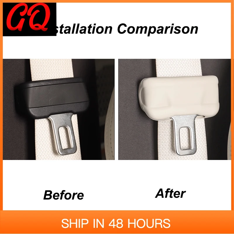 

New For DENZA N9 2025 Car Seat Belt Buckle Clip Protective Case Anti-Scratch Interior Button Case Anti-Noisy Cover Accessories