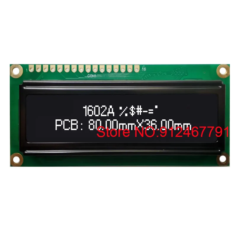 OLED Display 1602 162 Character Parallel LCD Module LCM Screen Build-in WS0010 Serial SPI West European Scandinavian European