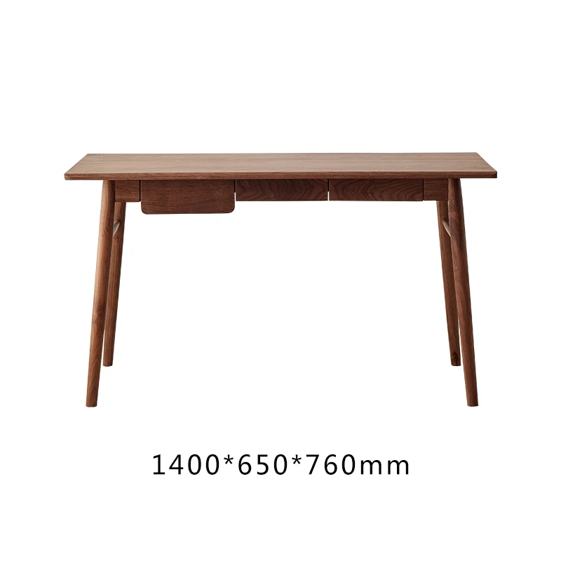 

Black walnut all solid wood desk study writing desk computer desk