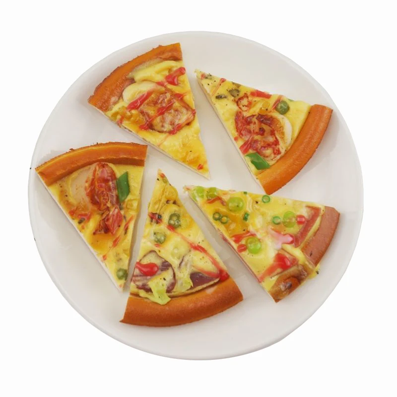 Artificial PU Simulation Food Kitchen Toys Fake Pizza Model Kids Role Play Restaurant Chef Pretend Making Sausage Shrimp Pasty