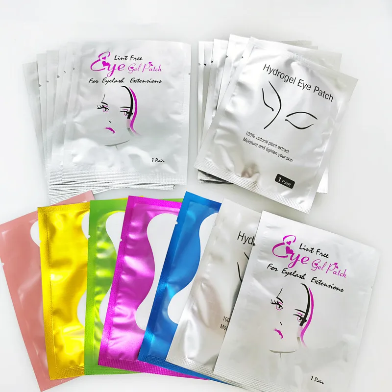 50pairs/Lots Eyelash Extension Paper Patches Grafted Eye Stickers Makeup Eyelash Under Eye Pads Eye Paper Patches Tip Stickers