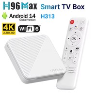 2025 H96 MAX H313 Smart TV BOX Android 14 2GB 16GB 8GB Wifi6 4K HD ATV Google Voice Assistant Media Player Set Top Box