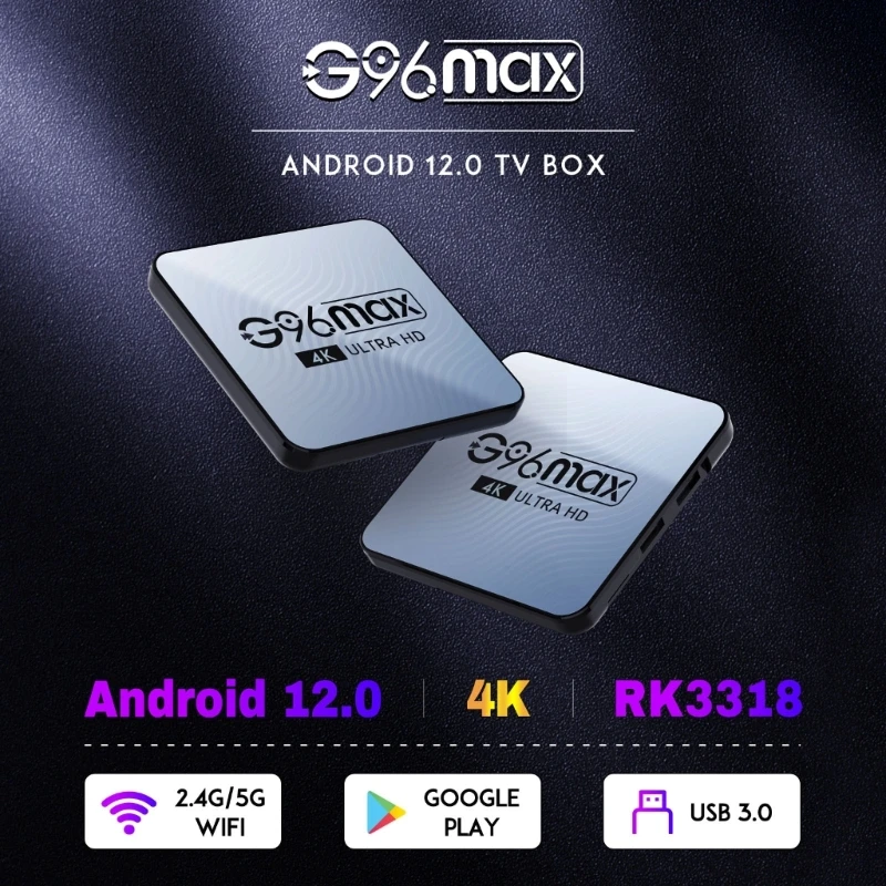 G96max Box High Defination Networks Set-top Box Android12.0 RK3318 Chipset DropShipping