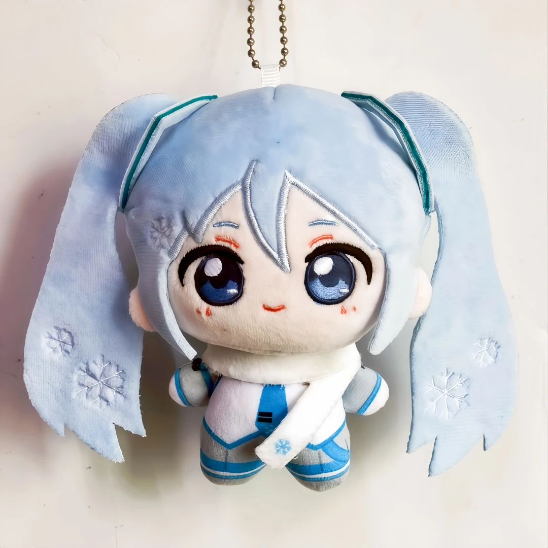 10-20CN Hatsune Miku Chokkorisan Plüsch-Taschenanhänger, auf Lager, Anime-Taschenaccessoire für Fans, Schlüsselanhänger mit den Figuren Rin, Len, Luka, Meiko und Kaito. – Detail 5