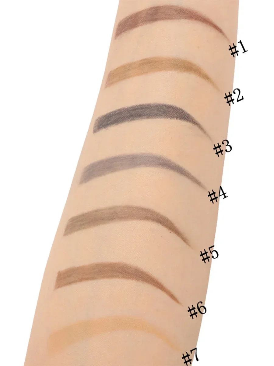 7-color Double-headed Ultra-fine Eyebrow Pencil Private Label Anti-smudge Natural Long-lasting Sweat-proof Custom Logo Makeup