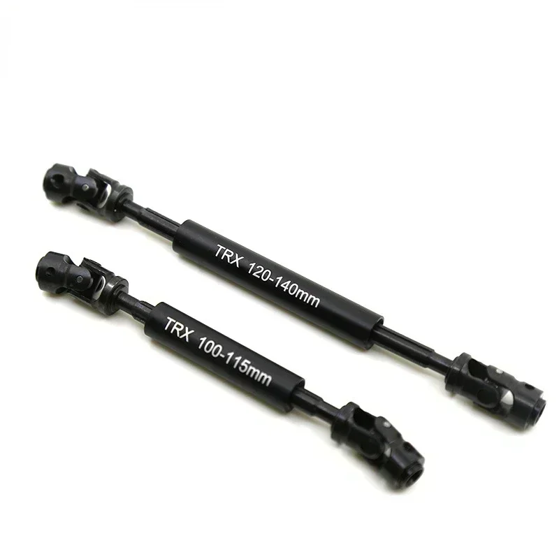Eje de transmisión Cvd de alta resistencia, junta Universal de acero de aleación de 100-115mm / 120-140mm para coche teledirigido 1/10 Trx4 Trx-4 TRX-6 TRX6