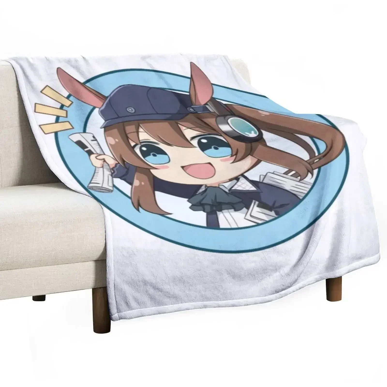 

Arknights Newspaper Amiya Throw Blanket Cozy Throw Blanket for Bed Sofa Chair
