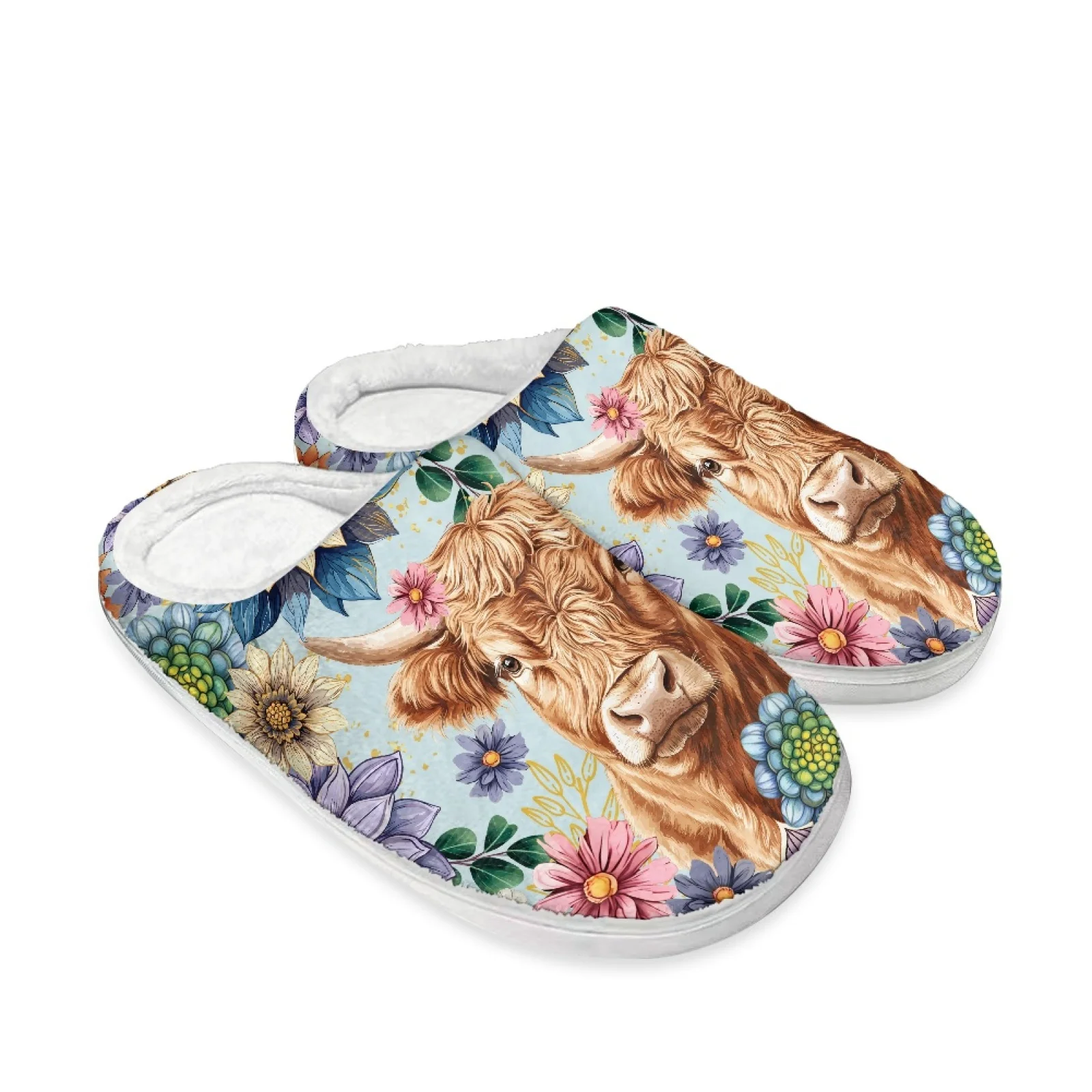 PENSTROLL Highland Cow Lightweight Fuzzy Slippers House Shoes Teacher Relaxation Gifts Slippers Gamer Girl Aesthetic House Shoes - view 2