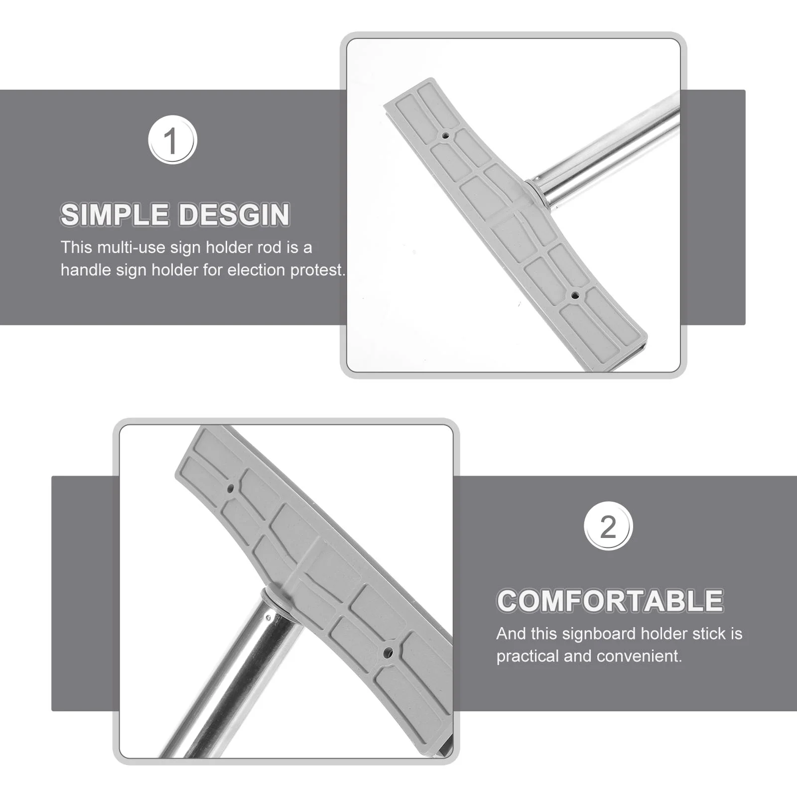 2Pcs Parades Slogan Stole Election Compaign Yard Signs Stakes Protest Sign Holders Handheld Welcome Sign Stick Outdoor Sign